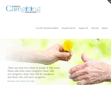 Tablet Screenshot of caregivingfoundation.org